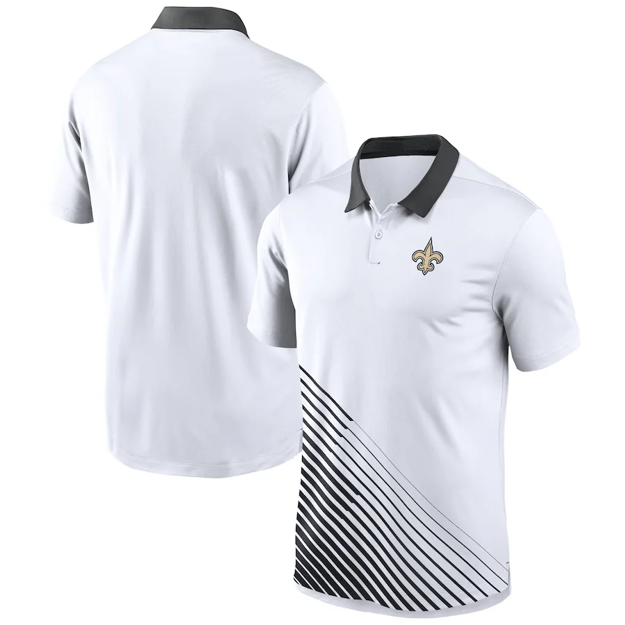 Men 2024 NFL Polo New Orleans Saints white style 8->new orleans saints->NFL Jersey